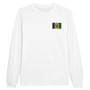 T-shirt manches longues saint-vincent broderie coton doux