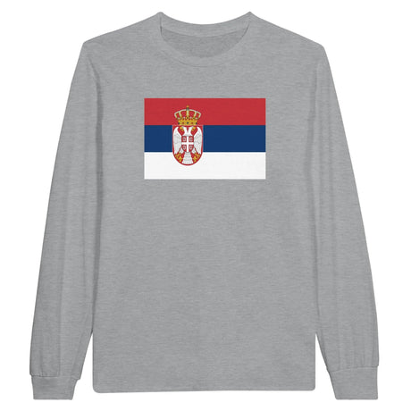 T-shirt manches longues serbie coton mélangé douceur exceptionnelle