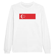 T-shirt manches longues singapour coton mélangé imprimé