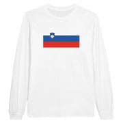T-shirt manches longues slovénie coton mélangé imprimé