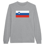 T-shirt manches longues slovénie coton mélangé imprimé