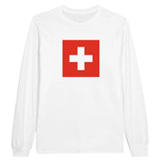 T-shirt manches longues suisse coton mélangé douceur exceptionnelle