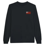 T-shirt manches longues tonga broderie couleur coton doux