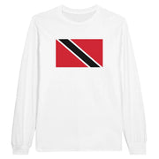 T-shirt manches longues trinité-et-tobago coton mélangé
