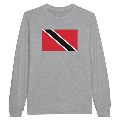 T-shirt manches longues trinité-et-tobago coton mélangé
