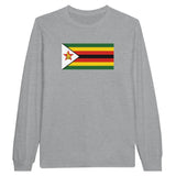 T-shirt manches longues zimbabwe coton mélangé imprimé couleurs