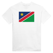 T-shirt namibie imprimé en coton mélangé couleurs patriotiques