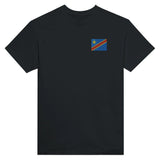 T-shirt république démocratique du congo broderie coton épais