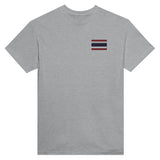 T-shirt thaïlande broderie couleur coton épais manches longues
