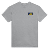 T-shirt tokelau broderie couleur en coton épais mélangé