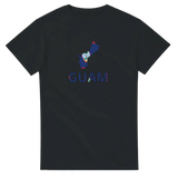 T-shirtt-shirt drapeau guam en carte - pixelforma