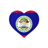 Autocollant coeur Drapeau du Belize en plusieurs tailles - Pixelforma 