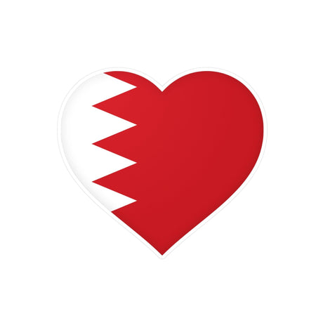 Autocollant en coeur Drapeau de Bahreïn en plusieurs tailles - Pixelforma 