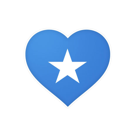 Autocollant en coeur Drapeau de la Somalie en plusieurs tailles - Pixelforma 
