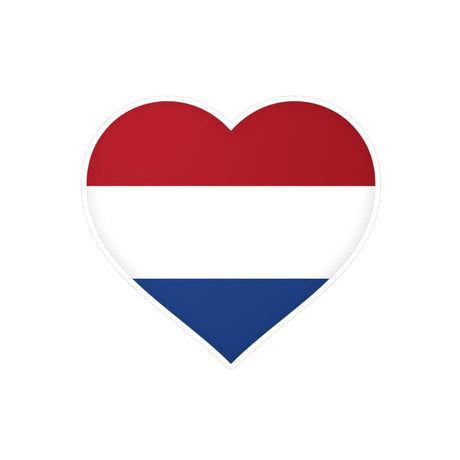 Autocollant en coeur Drapeau des Pays-Bas en plusieurs tailles - Pixelforma 