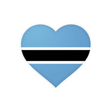 Autocollant en coeur Drapeau du Botswana en plusieurs tailles - Pixelforma 