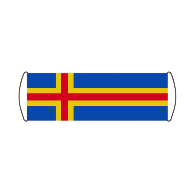 Bannière de défilement Drapeau d'Åland - Pixelforma 
