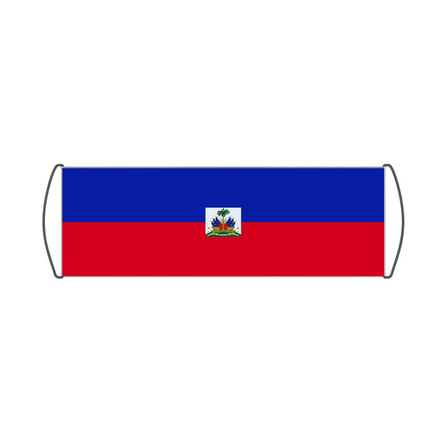 Bannière de défilement Drapeau d'Haïti - Pixelforma 