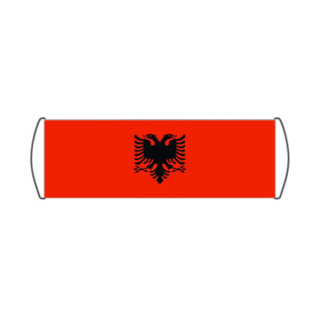 Bannière de défilement Drapeau de l'Albanie - Pixelforma 