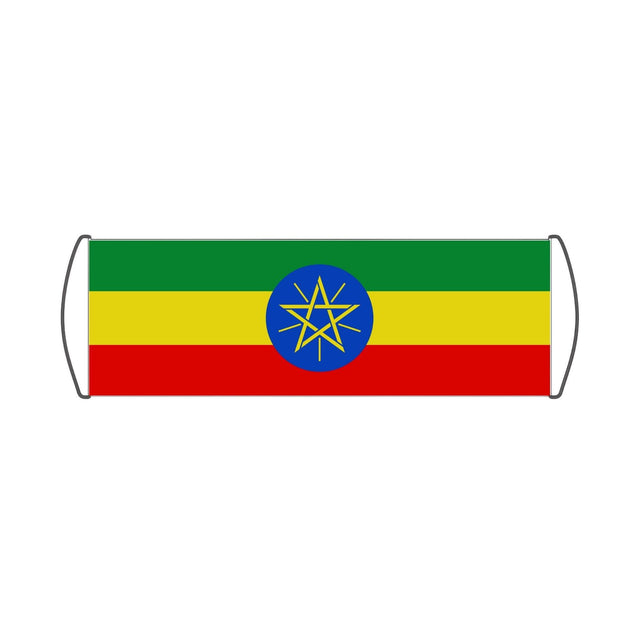 Bannière de défilement Drapeau de l'Éthiopie - Pixelforma 