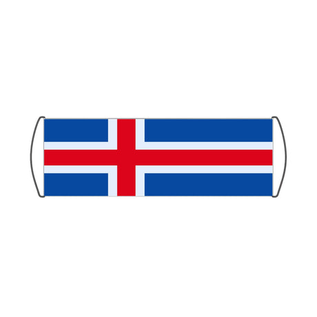 Bannière de défilement Drapeau de l'Islande - Pixelforma 