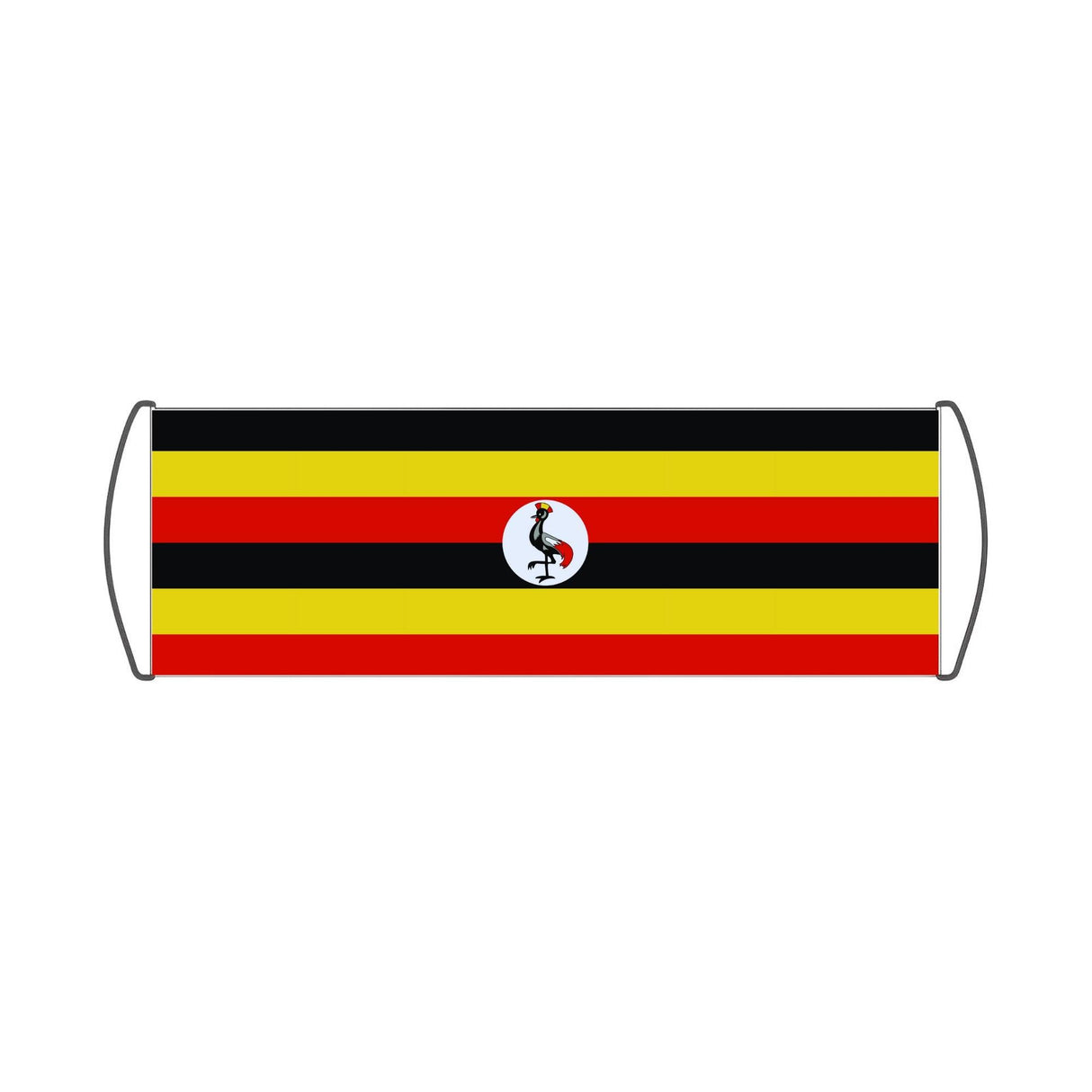 Bannière de défilement Drapeau de l'Ouganda - Pixelforma 