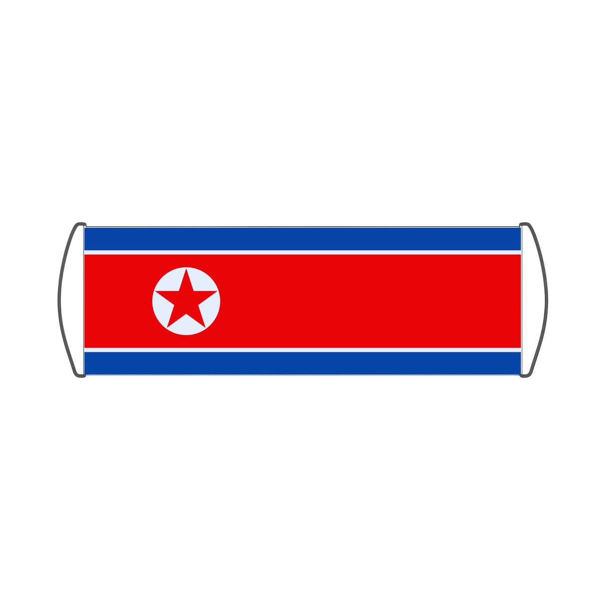 Bannière de défilement Drapeau de la Corée du Nord - Pixelforma 
