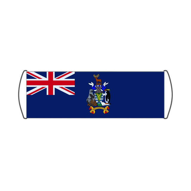 Bannière de défilement Drapeau de la Géorgie du Sud-et-les Îles Sandwich du Sud - Pixelforma 