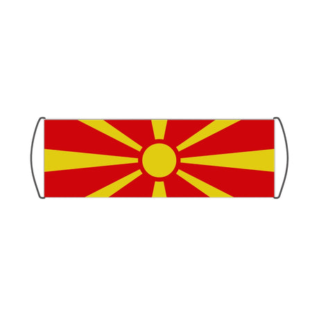 Bannière de défilement Drapeau de la Macédoine du Nord - Pixelforma 