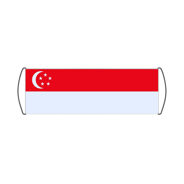 Bannière de défilement Drapeau de Singapour - Pixelforma 