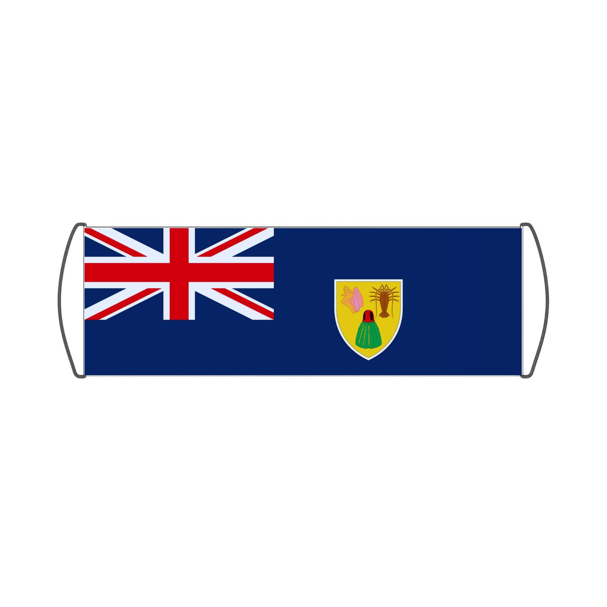 Bannière de défilement Drapeau des Îles Turques-et-Caïques - Pixelforma 