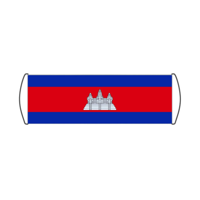Bannière de défilement Drapeau du Cambodge - Pixelforma 