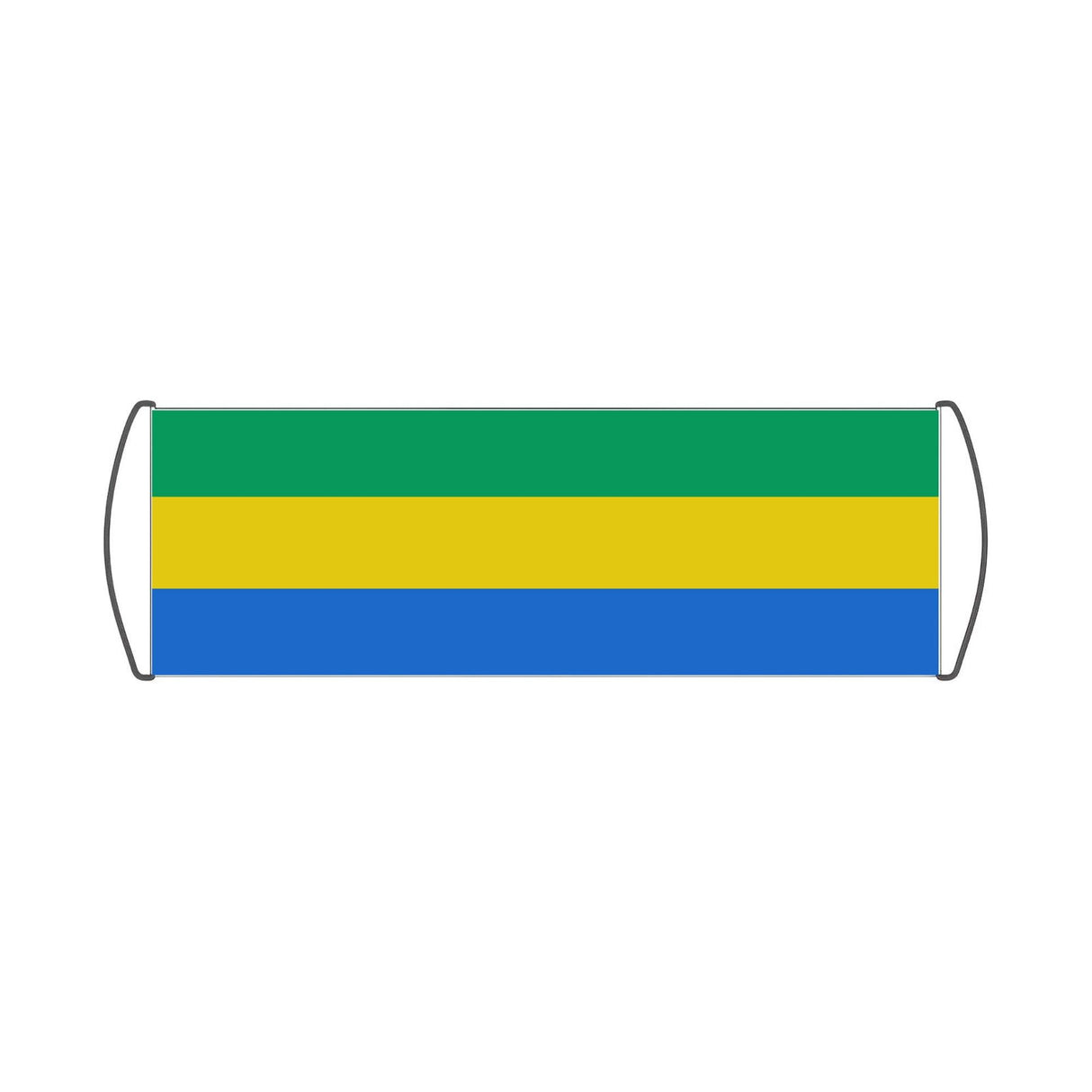 Bannière de défilement Drapeau du Gabon - Pixelforma 