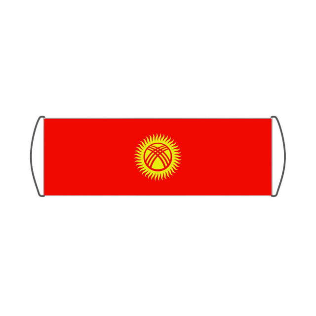 Bannière de défilement Drapeau du Kirghizistan - Pixelforma 