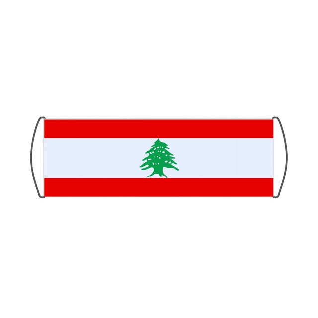 Bannière de défilement Drapeau du Liban - Pixelforma 