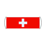 Bannière de défilement Drapeau et armoiries de la Suisse - Pixelforma 