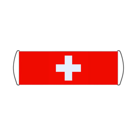 Bannière de défilement Drapeau et armoiries de la Suisse - Pixelforma 