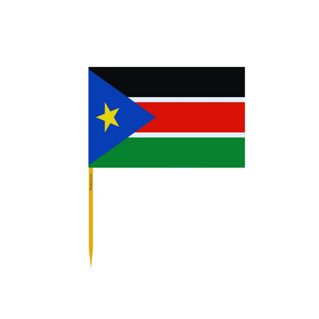 Cure-dents Drapeau du Soudan du Sud en plusieurs tailles - Pixelforma 