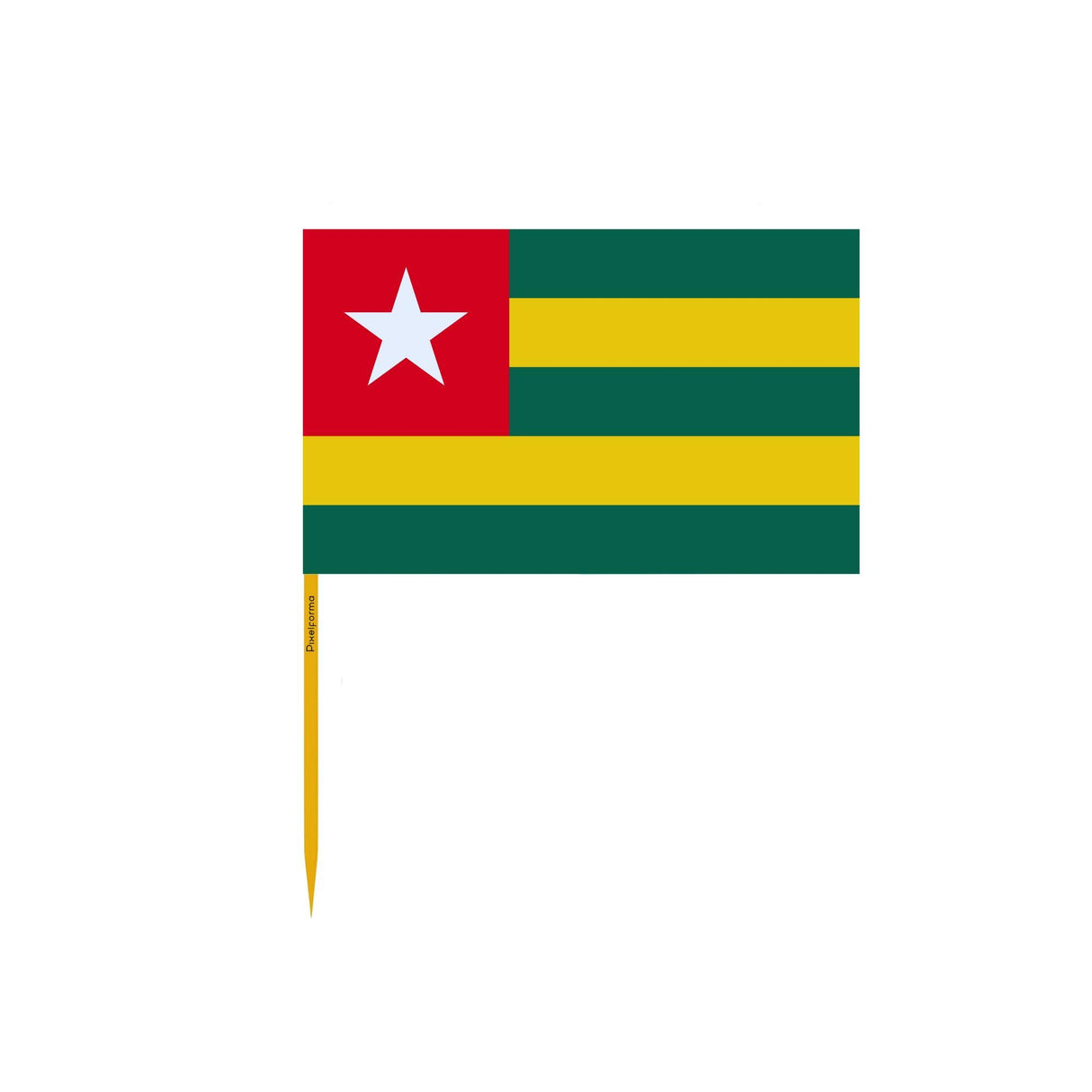 Cure-dents Drapeau du Togo en plusieurs tailles - Pixelforma 