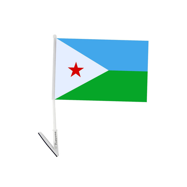 Drapeau adhésif de Djibouti - Pixelforma 