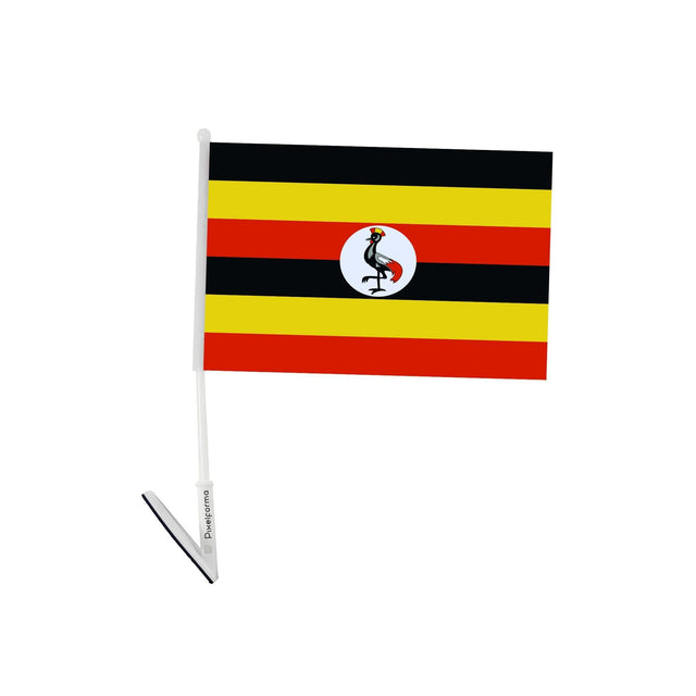 Drapeau adhésif de l'Ouganda - Pixelforma 