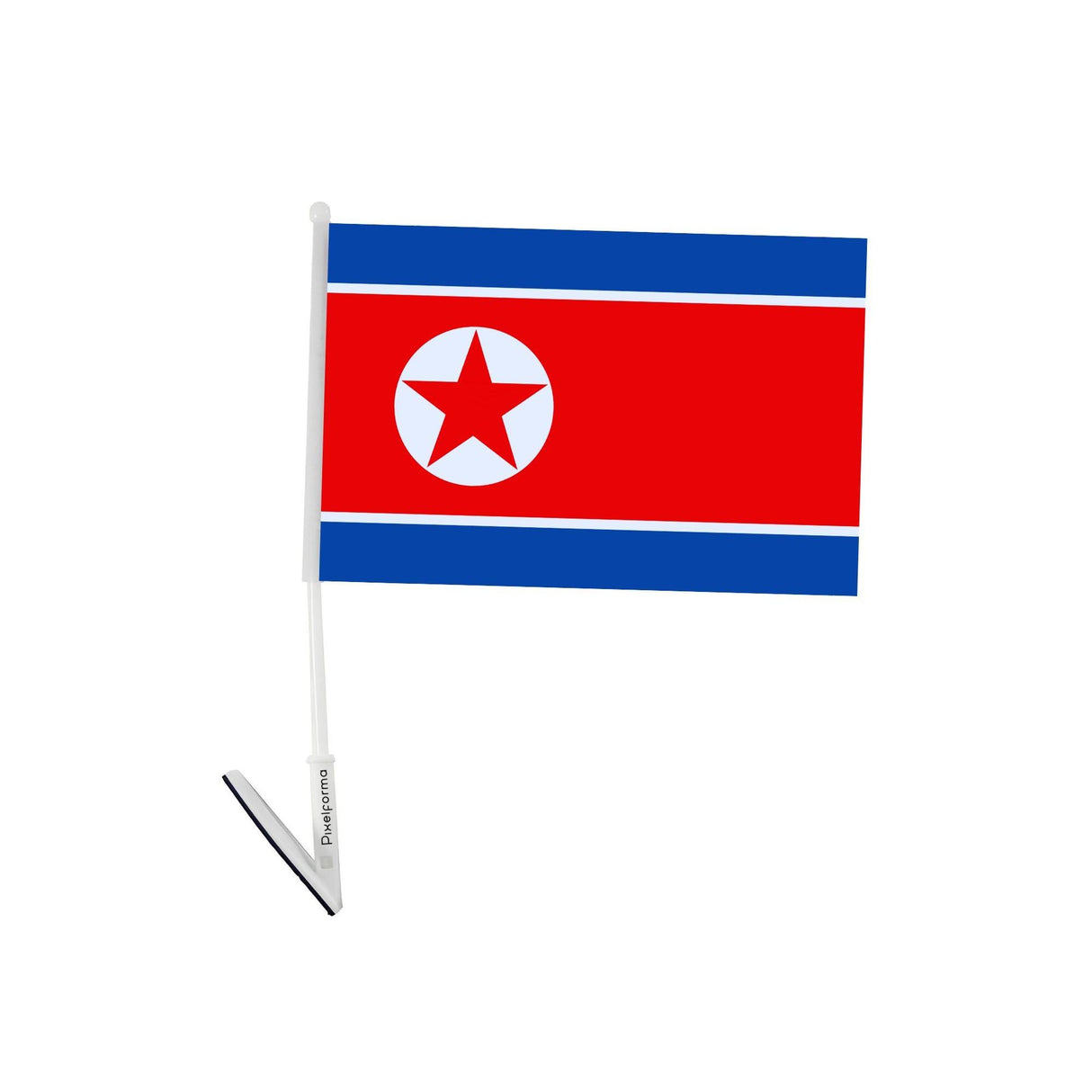 Drapeau adhésif de la Corée du Nord - Pixelforma 