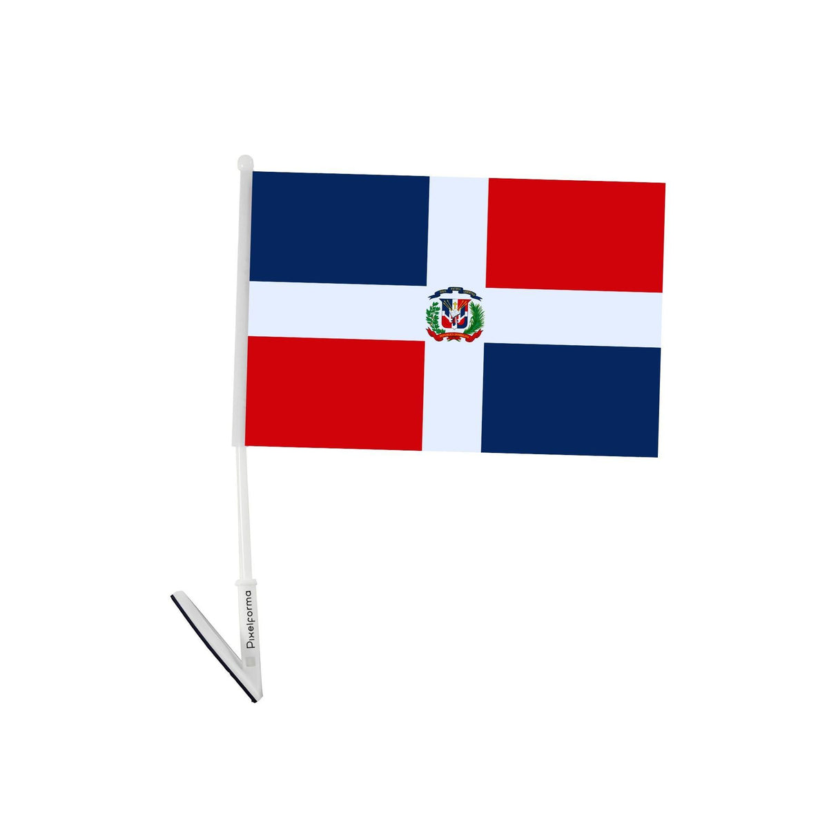Drapeau adhésif de la République dominicaine - Pixelforma 