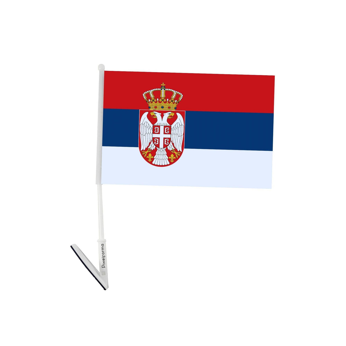 Drapeau adhésif de la Serbie - Pixelforma 