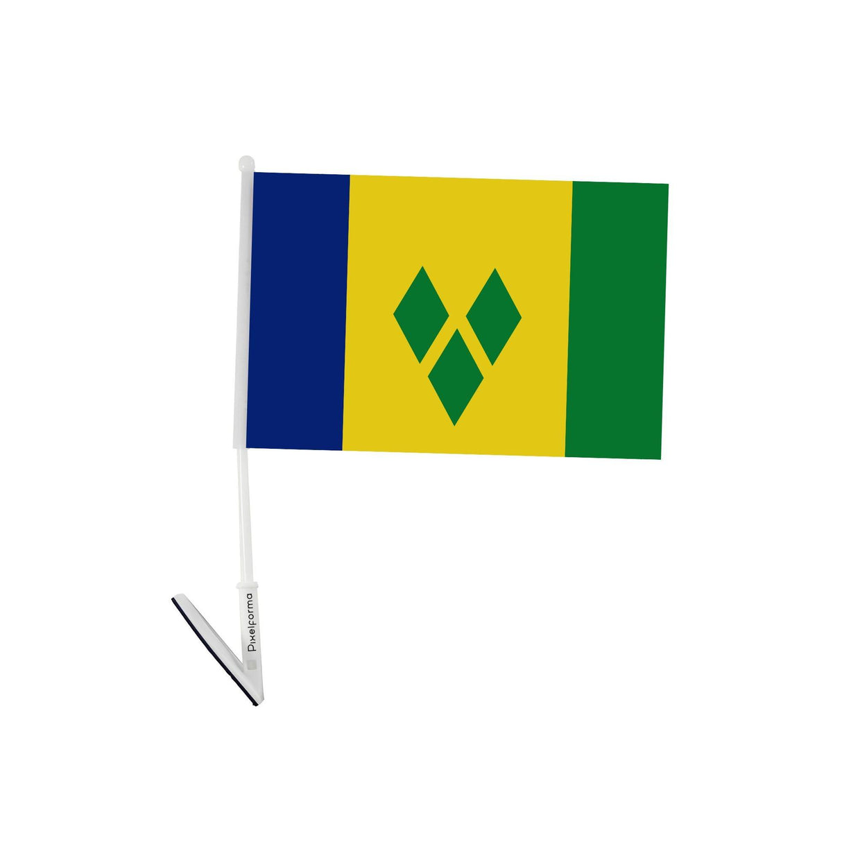Drapeau adhésif de Saint-Vincent-et-les-Grenadines - Pixelforma 