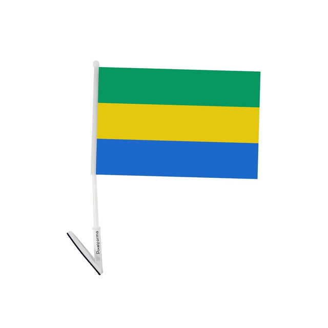 Drapeau adhésif du Gabon - Pixelforma 