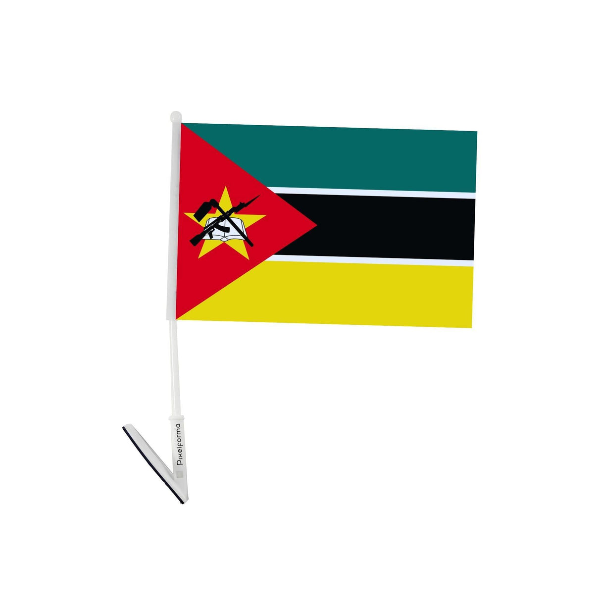 Drapeau adhésif du Mozambique - Pixelforma 