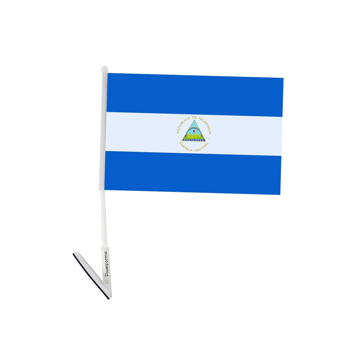 Drapeau adhésif du Nicaragua - Pixelforma 