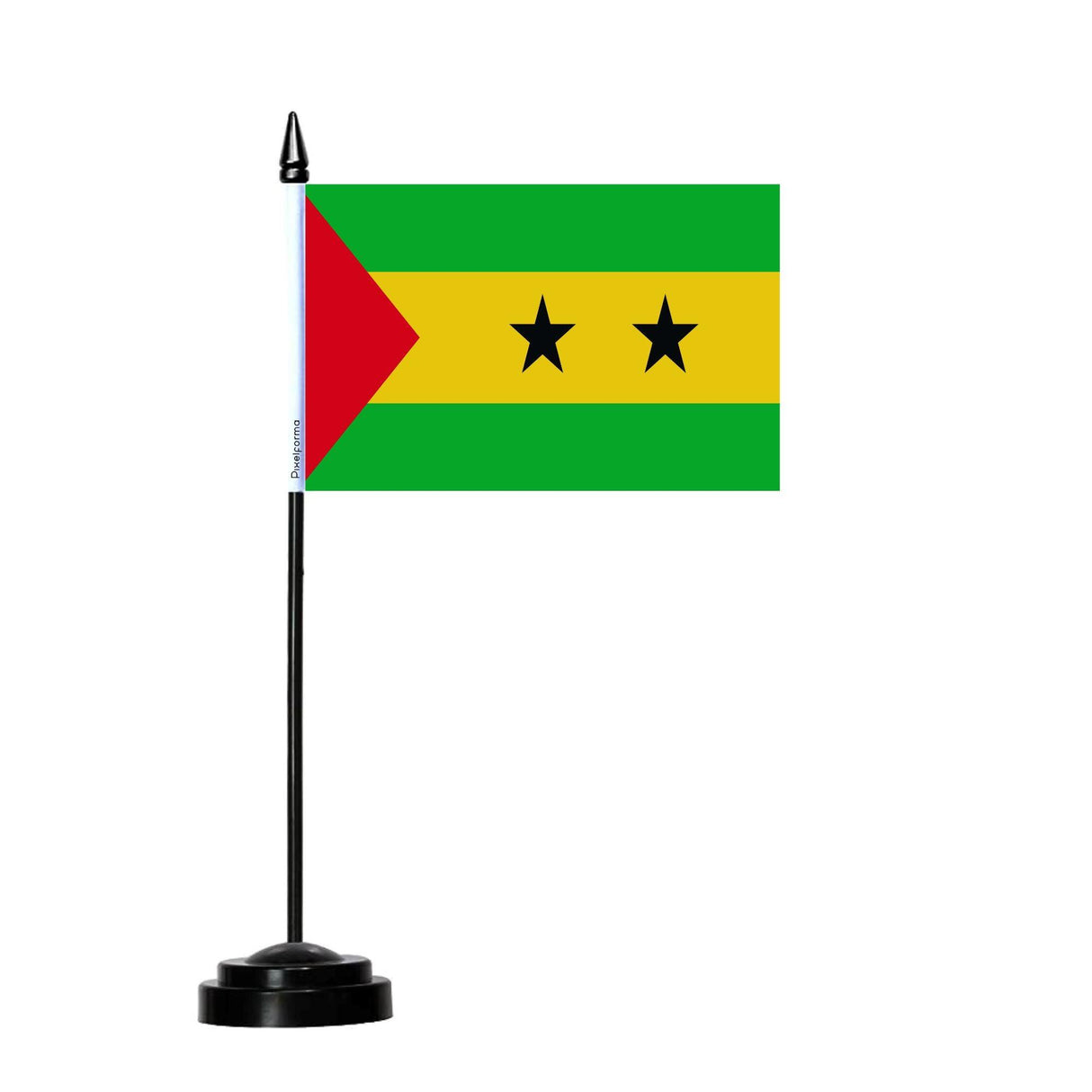 Drapeau de Table de Sao Tomé-et-Principe - Pixelforma 