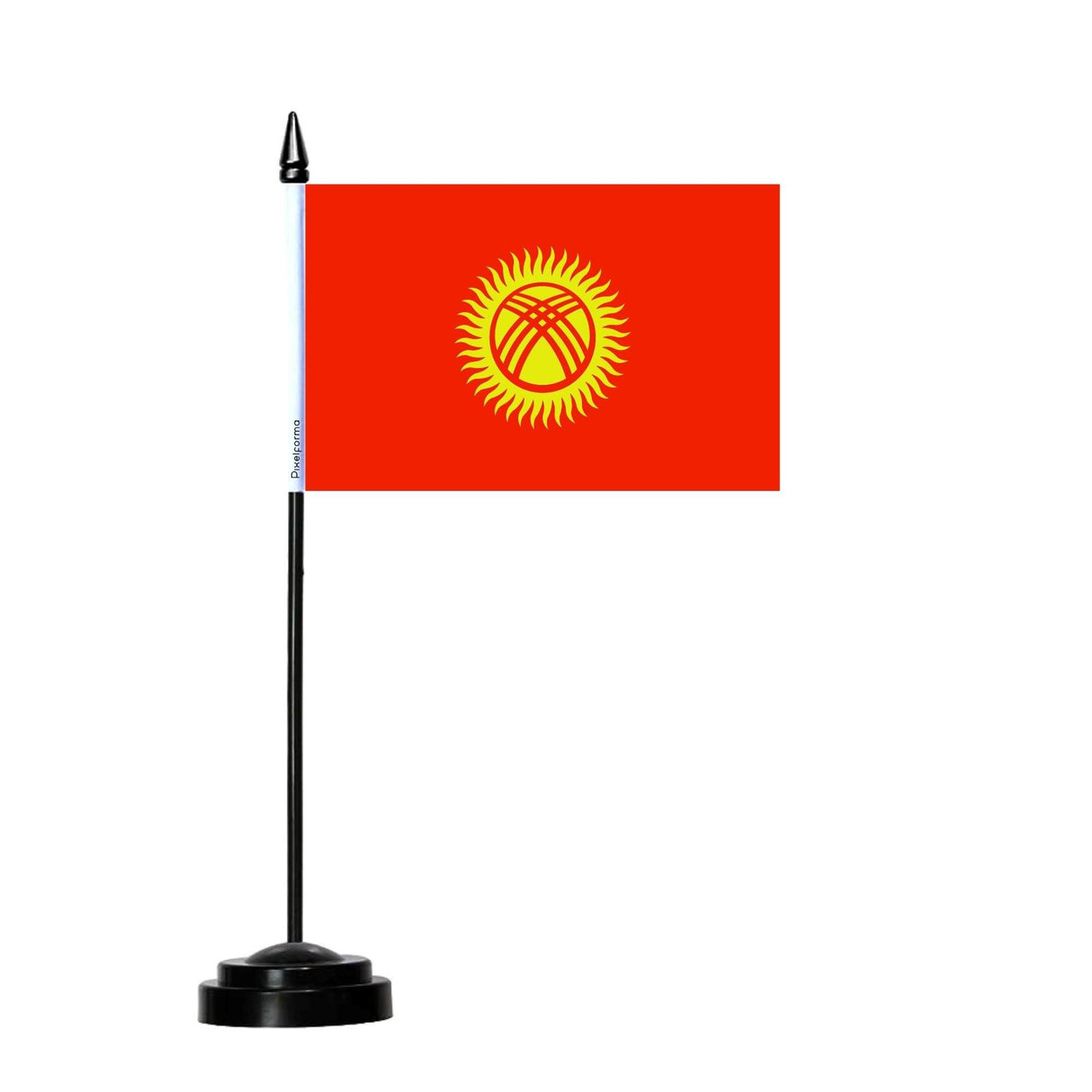 Drapeau de Table du Kirghizistan - Pixelforma 